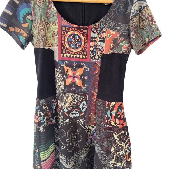 Desigual Multicolor Patchwork Boho Art to Wear Dress - Picture 10 of 10